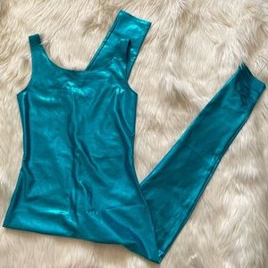 Elegant Teal Sleeveless Jumpsuit